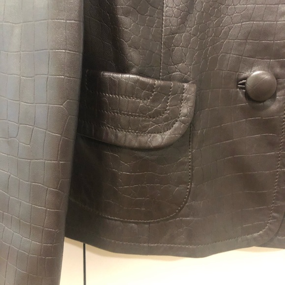 PENDLETON Dark Brown Leather Jacket - Picture 6 of 9